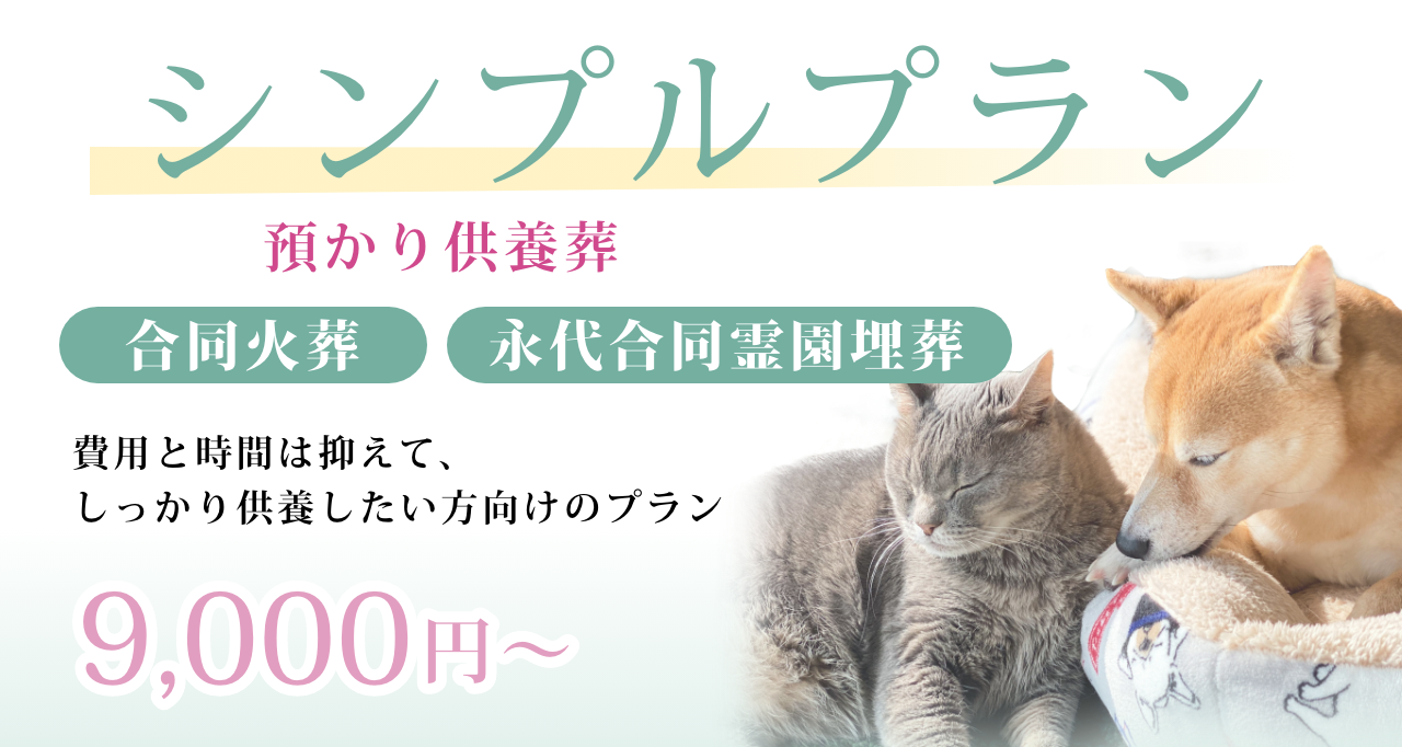 シンプルプラン 合同火葬・永代合同供養 8,800円〜
